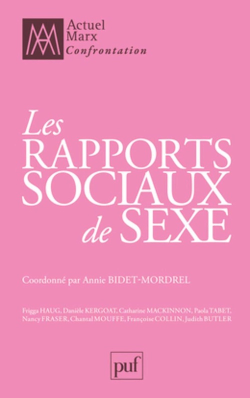 Couverture ebook de Les rapports sociaux de sexe, de Annie Bidet-mordrel