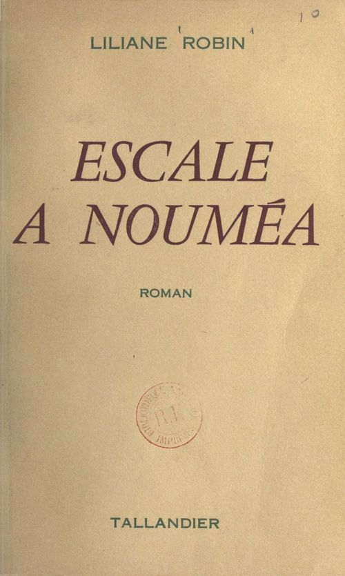 Couverture ebook de Escale à Nouméa, de Liliane Robin