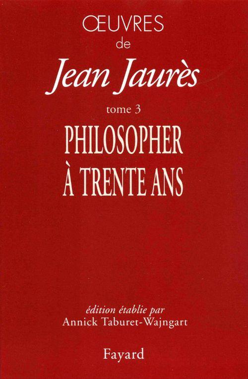 ebook cover of Oeuvres tome 3, by Jean Jaurès