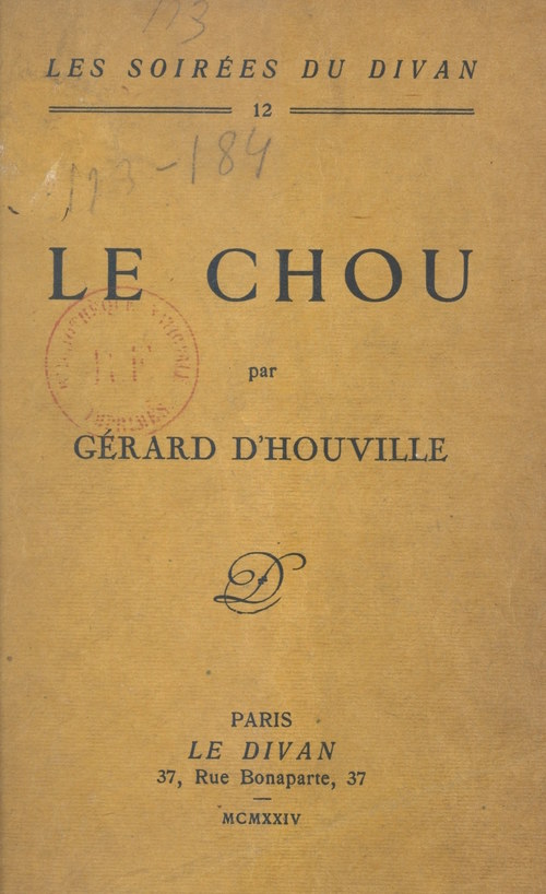 Couverture ebook de Le chou, de Gerard D''Houville