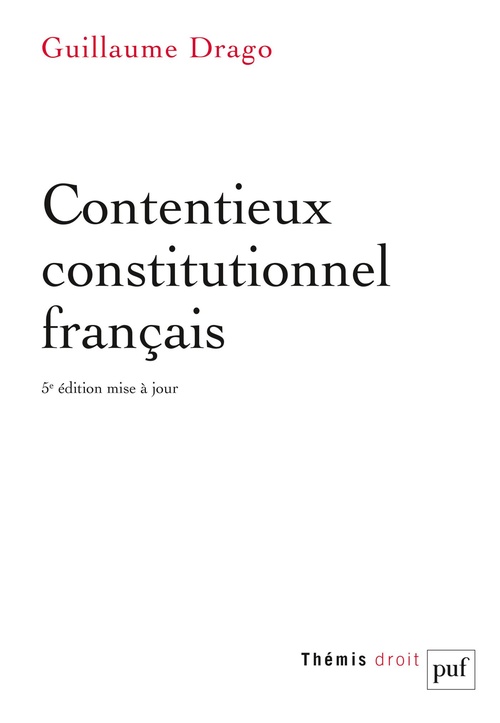 ebook cover of Contentieux constitutionnel français, by Guillaume Drago
