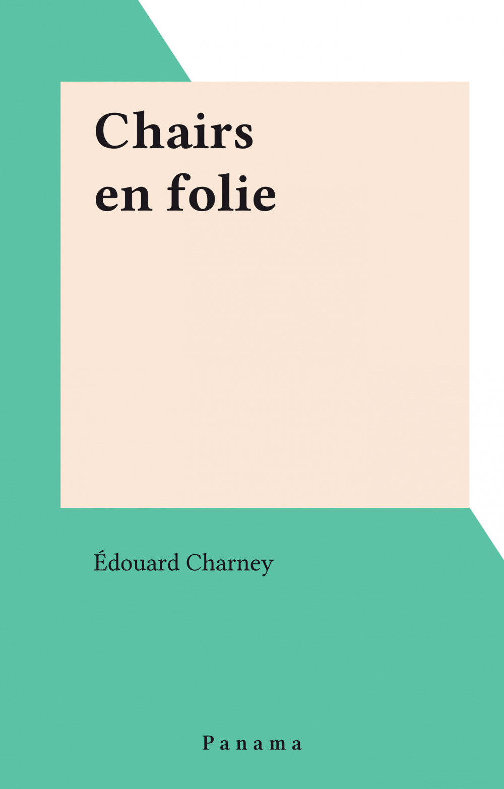 ebook cover of Chairs en folie, by Edouard Charney