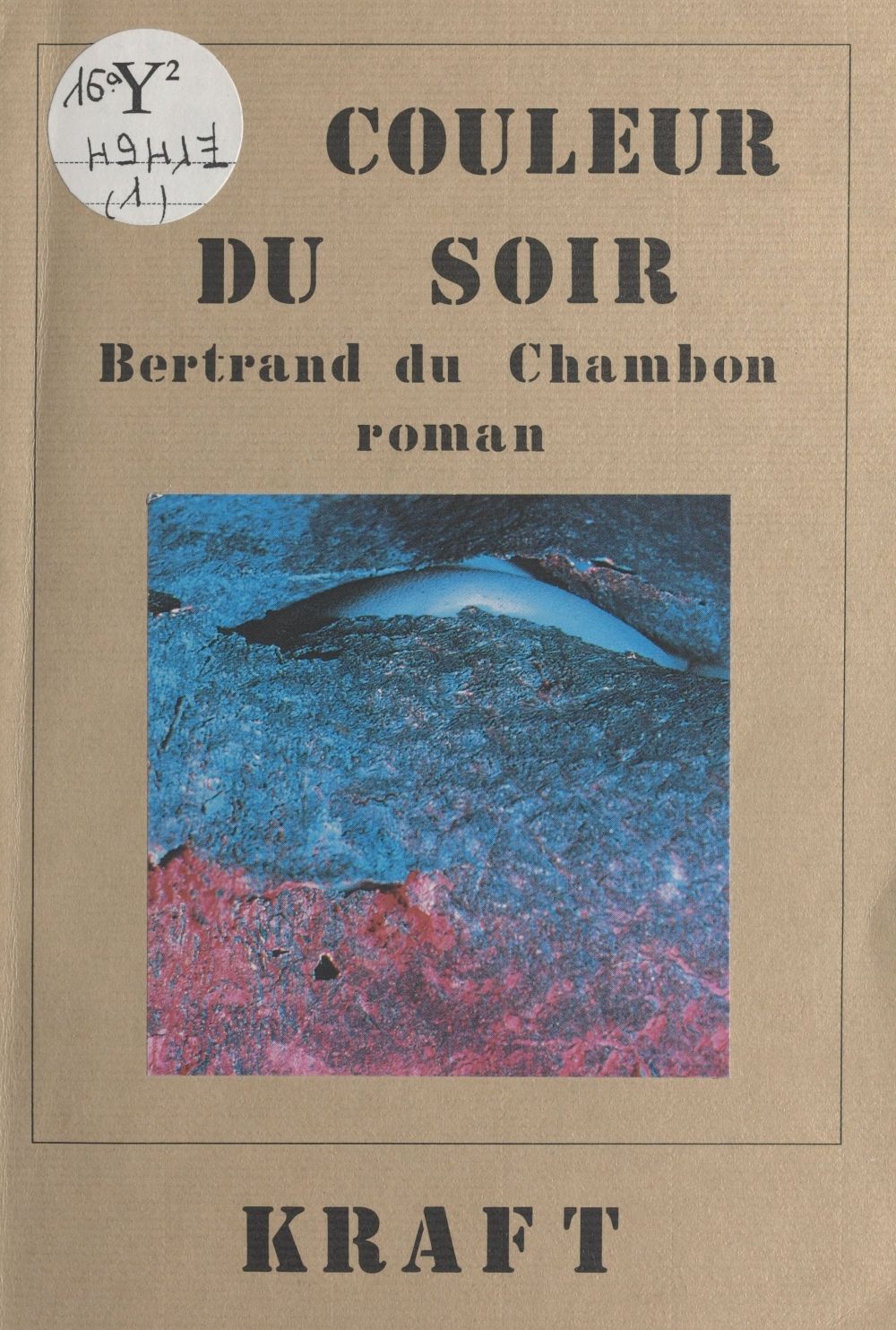 ebook cover of La couleur du soir, by Bertrand Du Chambon