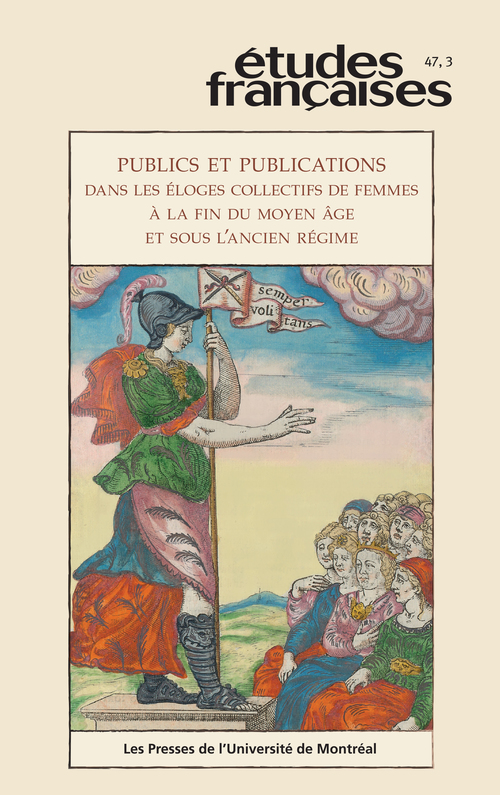 Couverture ebook de Études françaises. Volume 47, numéro 3, 2011, de Renée-Claude Breitenstein, Cynthia J. Brown, Deborah Mcgrady, Brenda Dunn-lardeau, Helen J. Swift, Claude La Charité