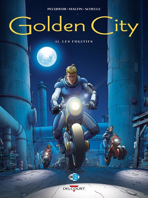 Couverture ebook de Golden City T11 - Les Fugitifs, de Daniel Pecqueur, Nicolas Malfin