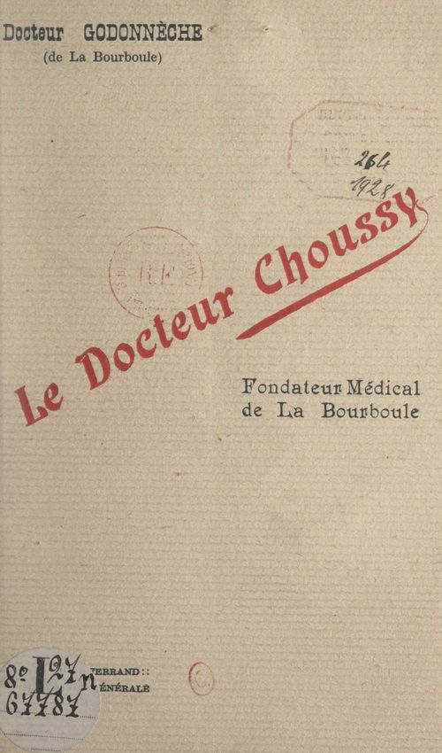 Couverture ebook de Le Docteur Choussy, de Jean Godonneche