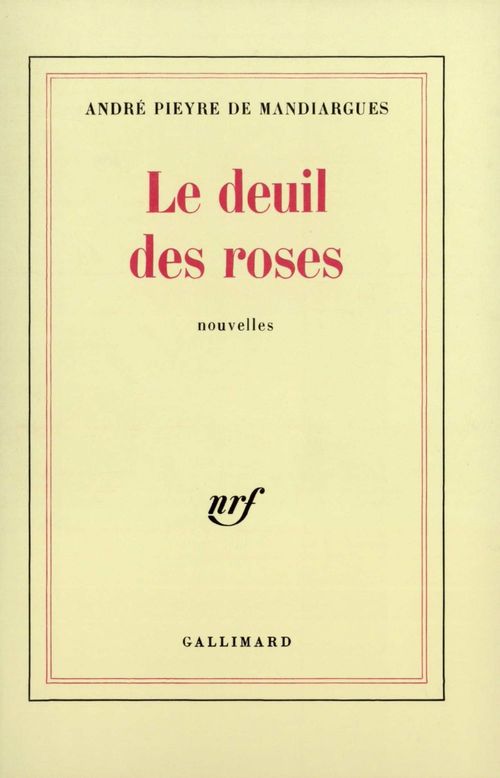 ebook cover of Le deuil des roses, by Pieyre De Mand