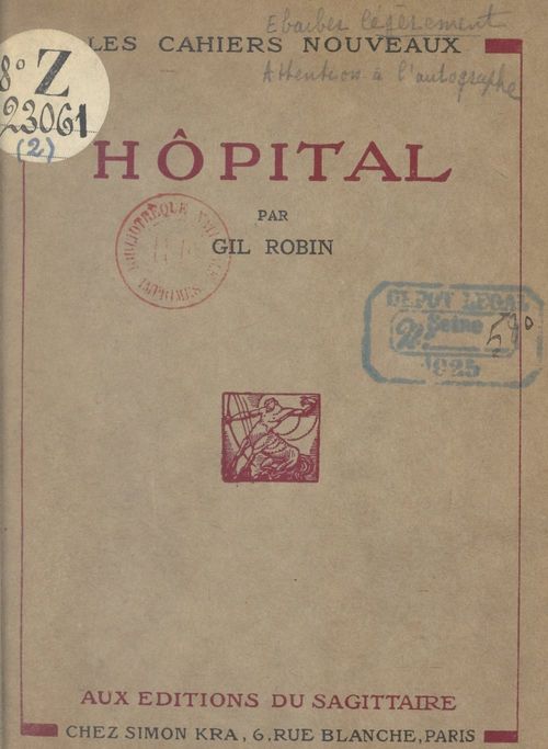 Couverture ebook de Hôpital, de Gil Robin