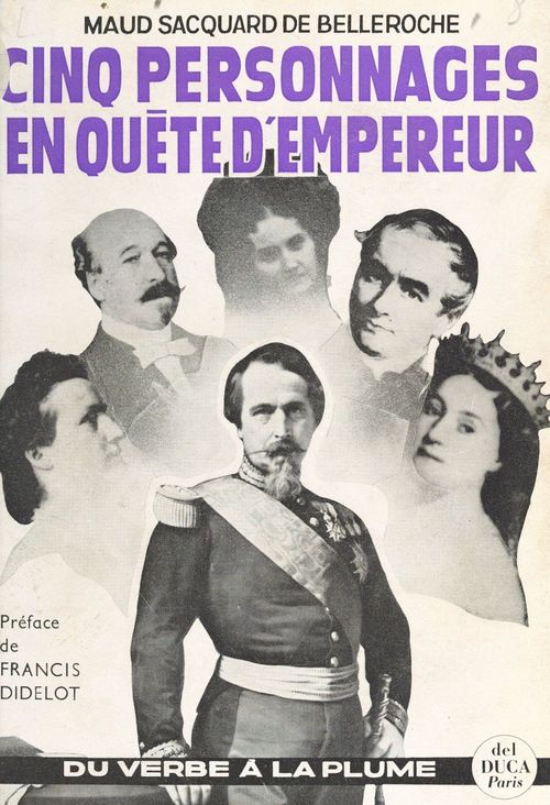 Couverture ebook de Cinq personnages en quête d'empereur, de Maud Sacquard De Belleroche