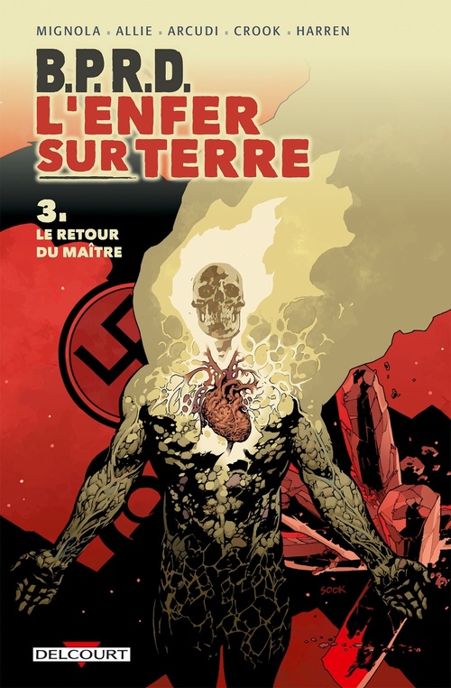 Couverture ebook de BPRD - L'enfer sur Terre T03 - Le Retour du maître, de Collectif, Scott Allie, John Arcudi, Mike Mignola