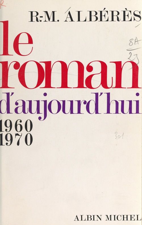 ebook cover of Le roman d'aujourd'hui, by Rene Marill Alberes