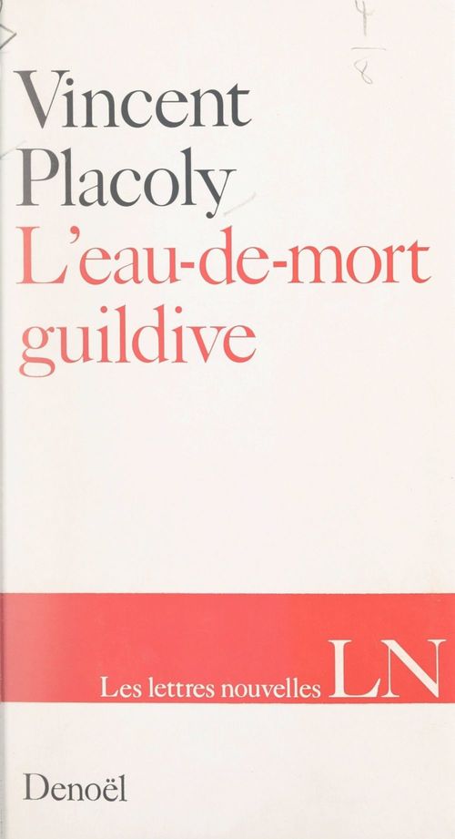 Couverture ebook de L'eau-de-mort guildive, de Vincent Placoly