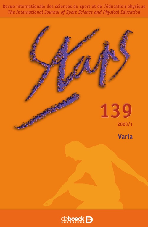 Couverture ebook de Staps n° 139, de Collectif