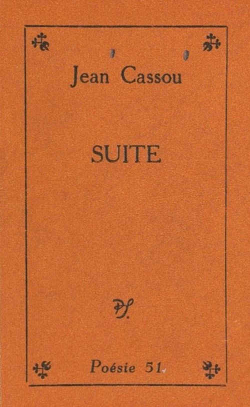 Couverture ebook de Suite, de Jean Cassou