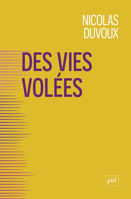 ebook cover of Des vies volées, by Nicolas Duvoux