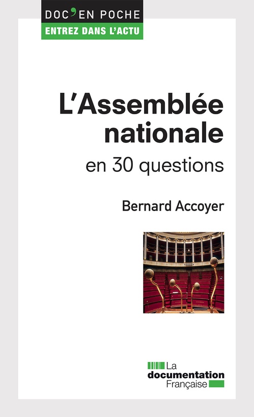 ebook cover of L'Assemblée nationale en 30 questions, by Bernard Accoyer