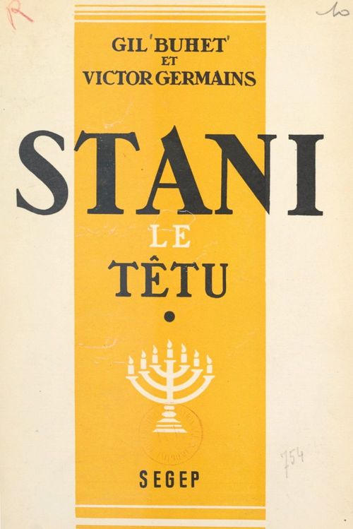 ebook cover of Stani le têtu (1), by Gil Buhet, Victor Germains
