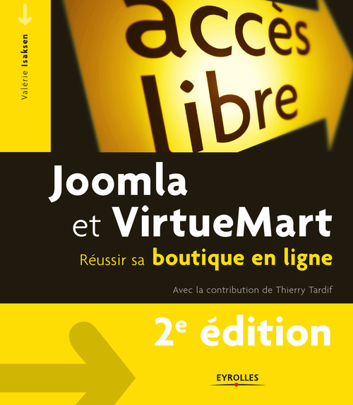Couverture ebook de Joomla et VirtueMart, de Isaksen/Tardif