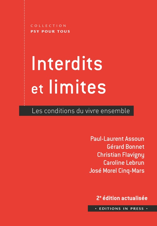 ebook cover of Interdits et limites, by Paul-Laurent Assoun, Gérard Bonnet, Christian Flavigny, Caroline Lebrun, José Morel cinq-mars