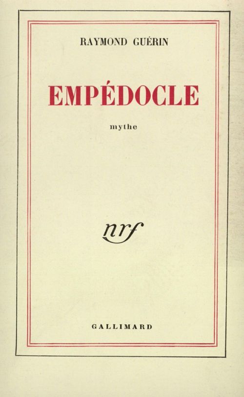 Couverture ebook de Empédocle, de Raymond Guérin