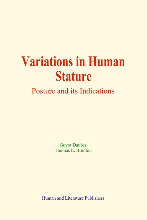Couverture ebook de Variations in Human Stature, de Guyot Daubes, Thomas L. Brunton