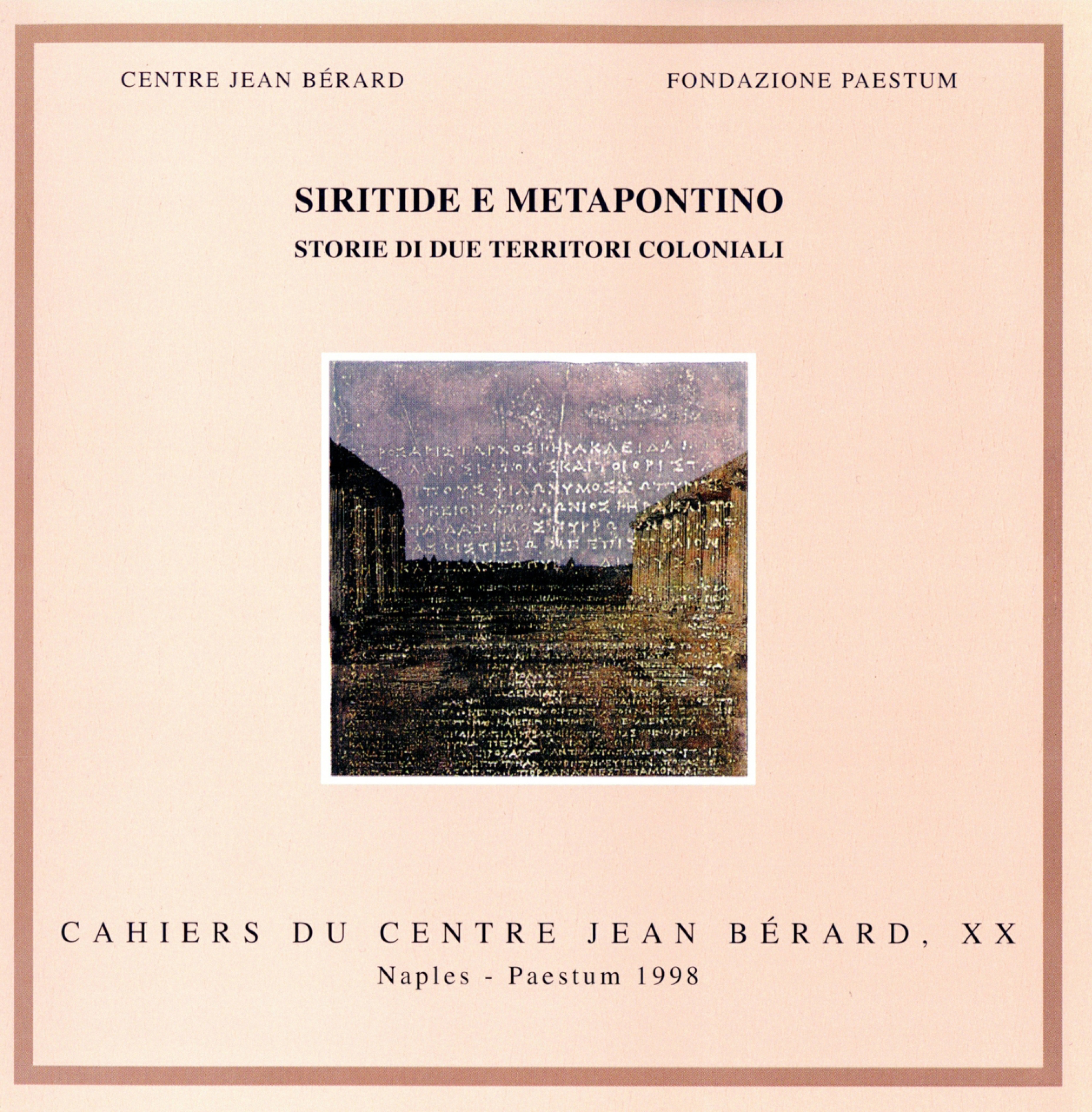Couverture ebook de Siritide e Metapontino, de