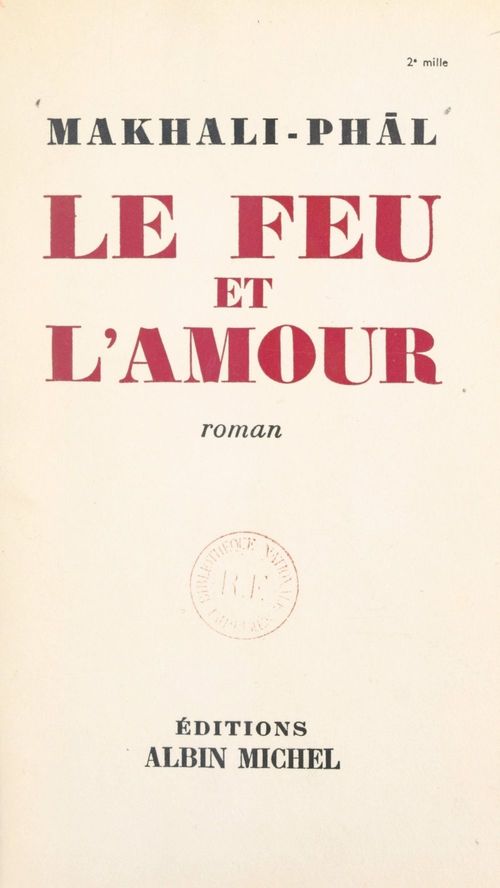 Couverture ebook de Le feu et l'amour, de Makhali-Phal