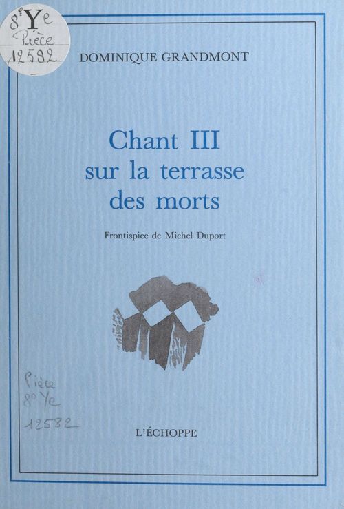 Couverture ebook de Chant III sur la terrasse des morts, de Grandmont D.
