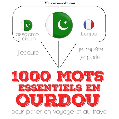 Couverture audiobook de 1000 mots essentiels en ourdou, de Jm Gardner