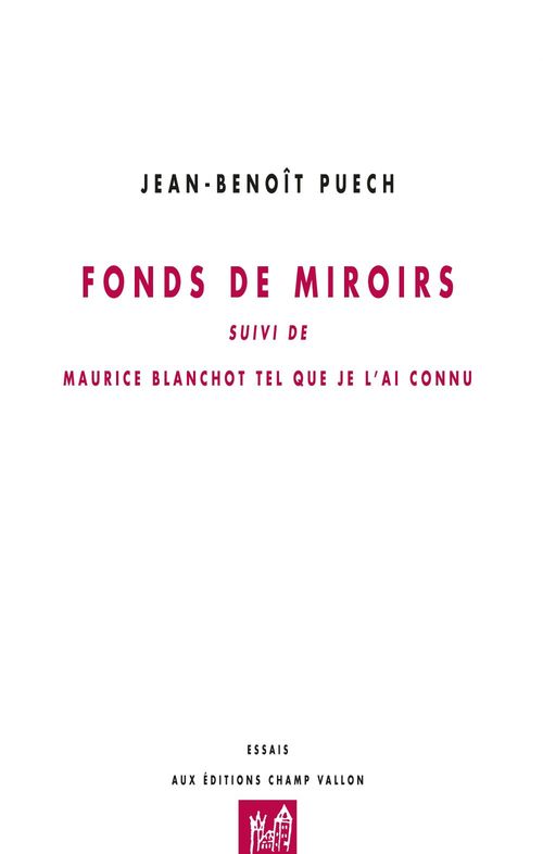 ebook cover of Fonds de miroirs, by Jean-Benoît Puech