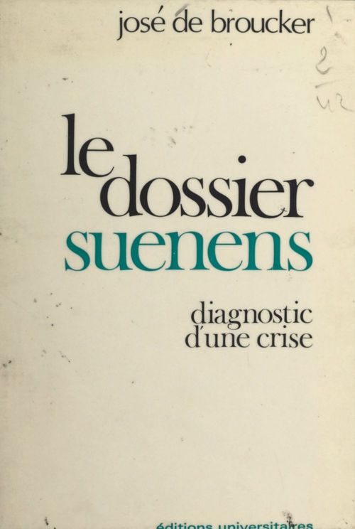 Couverture ebook de Le dossier Suenens, de Jose De Broucker