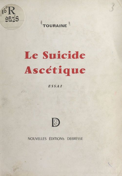 Couverture ebook de Le suicide ascétique, de Yves Touraine