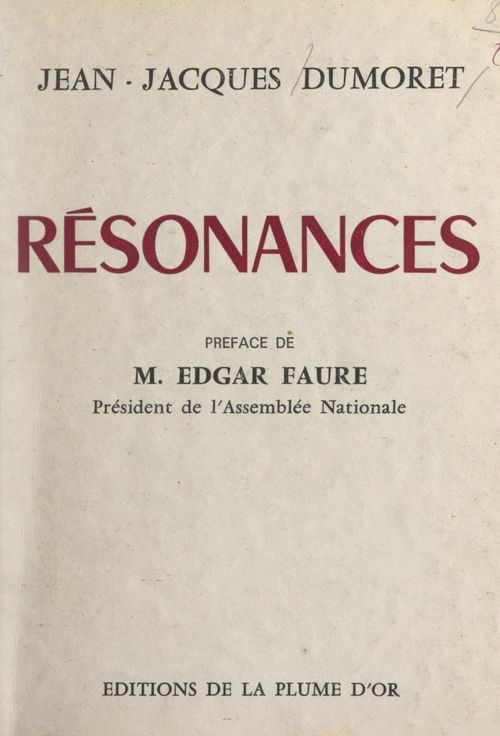 Couverture ebook de Résonances, de Jean-Jacques Dumoret