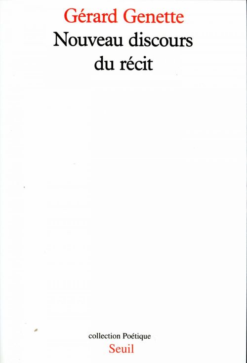 Couverture ebook de Nouveau Discours du récit, de Gérard Genette