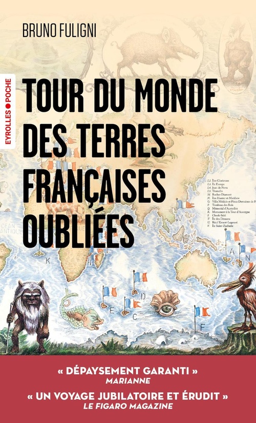 Couverture ebook de Tour du monde des terres françaises oubliées, de Bruno Fuligni