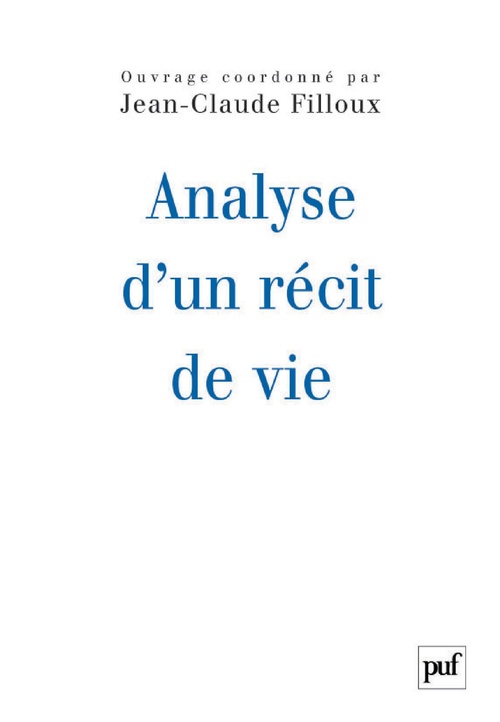 Couverture ebook de Analyse d'un récit de vie, de Jean-claude Filloux