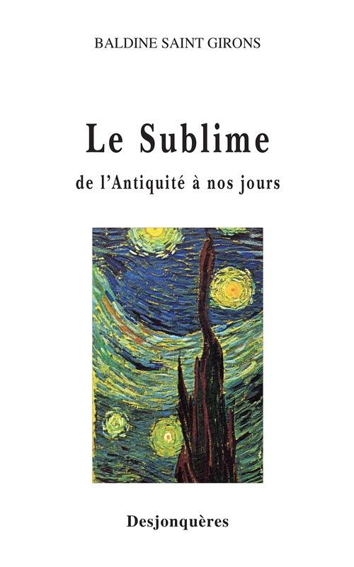 Couverture ebook de Le Sublime de l'Antiquité à nos jours, de Baldine Saint Girons