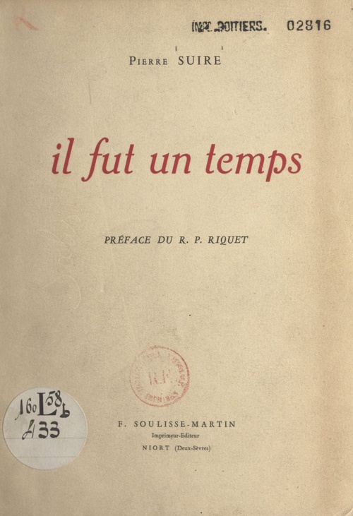 ebook cover of Il fut un temps, by Pierre Suire