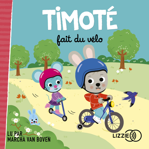 Couverture audiobook de Timoté fait du vélo, de Emmanuelle Massonaud, Mélanie Combes