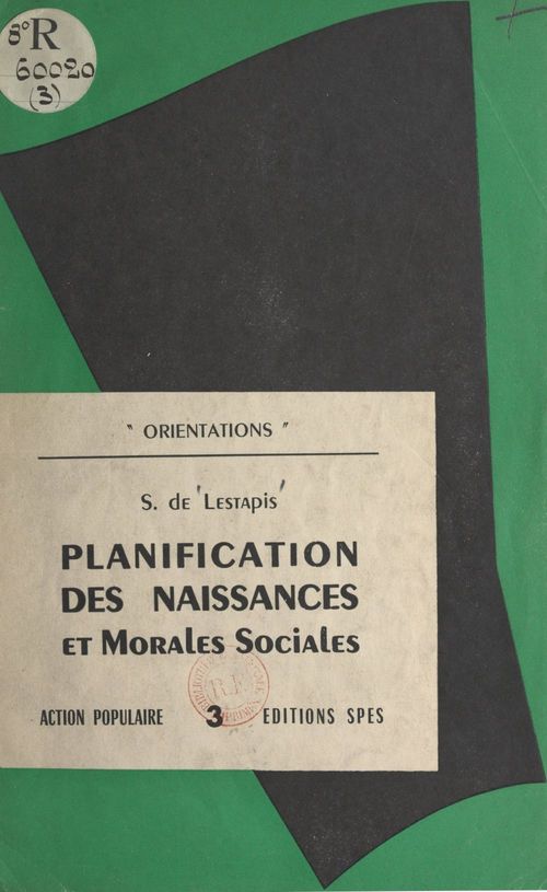 ebook cover of Planification des naissances et morales sociales, by Stanislas De Lestapis