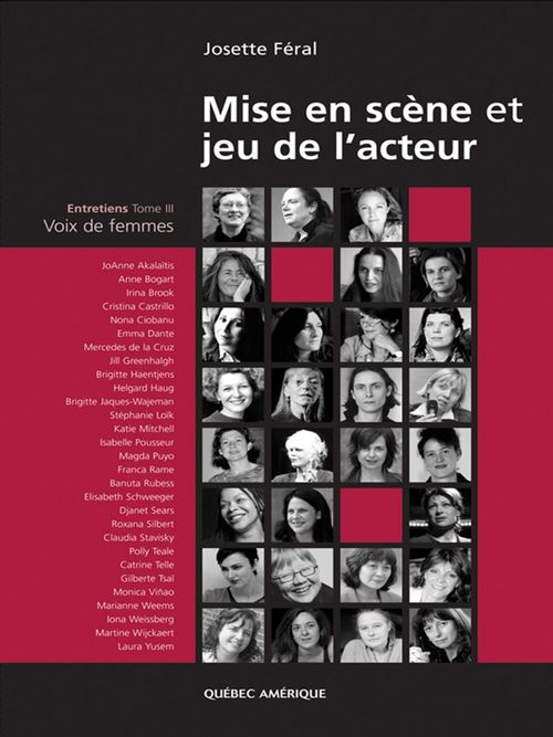 Couverture ebook de Mise en scène et jeu de l'acteur, de Josette Féral