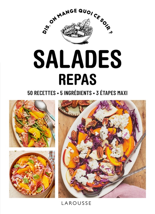 Couverture ebook de Salades repas, de Delphine Lebrun