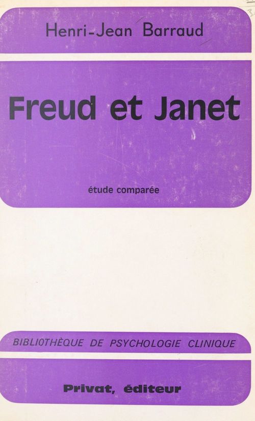 ebook cover of Freud et Janet, by Henri-Jean Barraud
