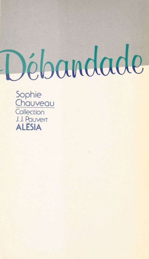 ebook cover of Débandade, by Sophie Chauveau