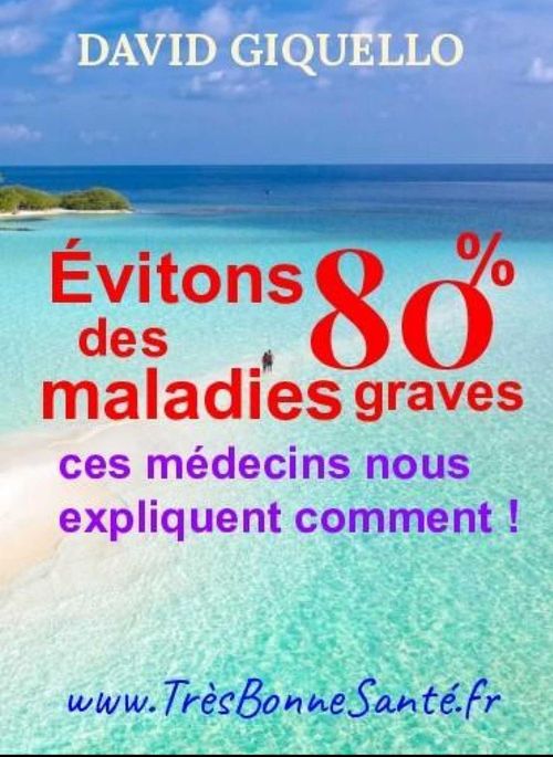 Couverture ebook de Évitons 80% des maladies graves, de David Giquello