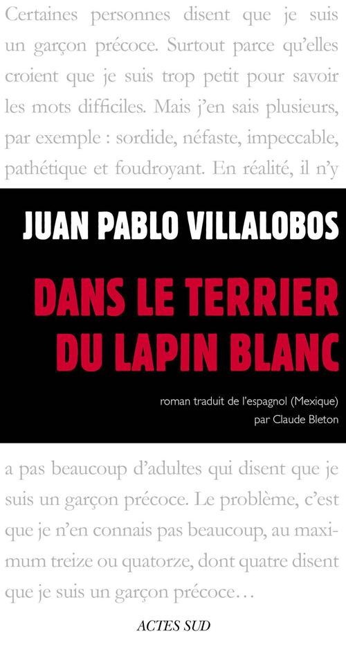 ebook cover of Dans le terrier du lapin blanc, by Juan pablo Villalobos