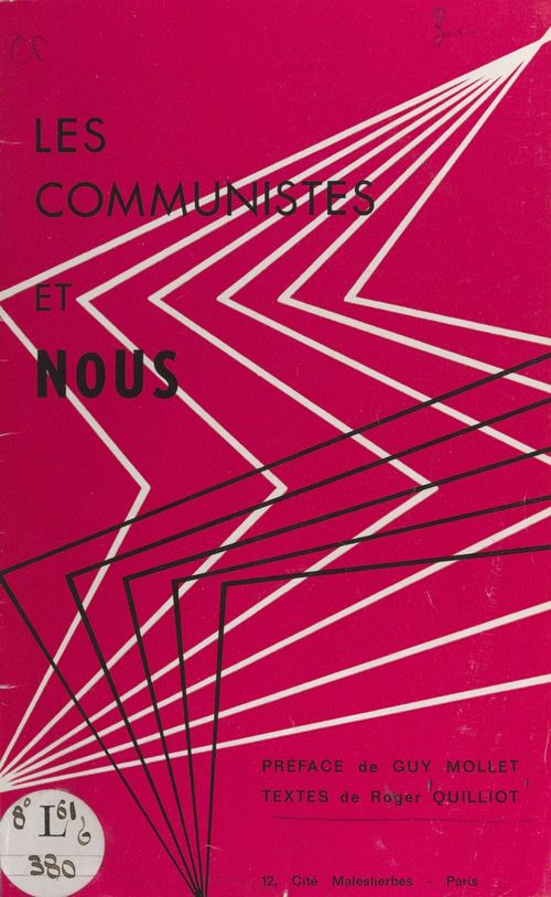 Couverture ebook de Les Communistes et nous, de Roger Quilliot