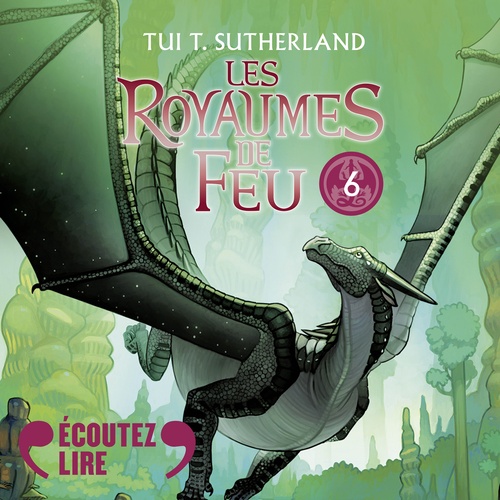 audiobook cover of Les Royaumes de Feu (Tome 6) - La montagne de Jade, by Tui T. Sutherland