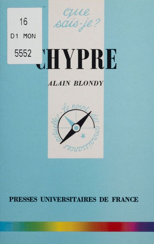 ebook cover of Chypre, by Alain Blondy