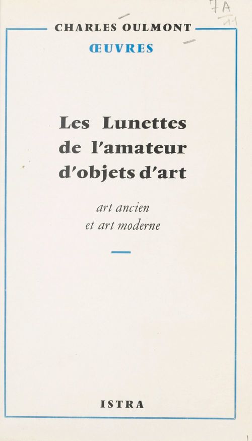 Couverture ebook de Les lunettes de l'amateur d'objets d'art, de Charles Oulmont